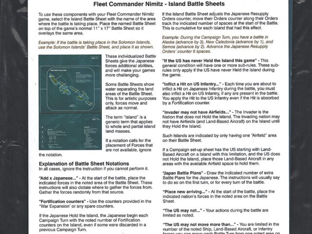 Fleet Commander: Nimitz – Islands Expansion