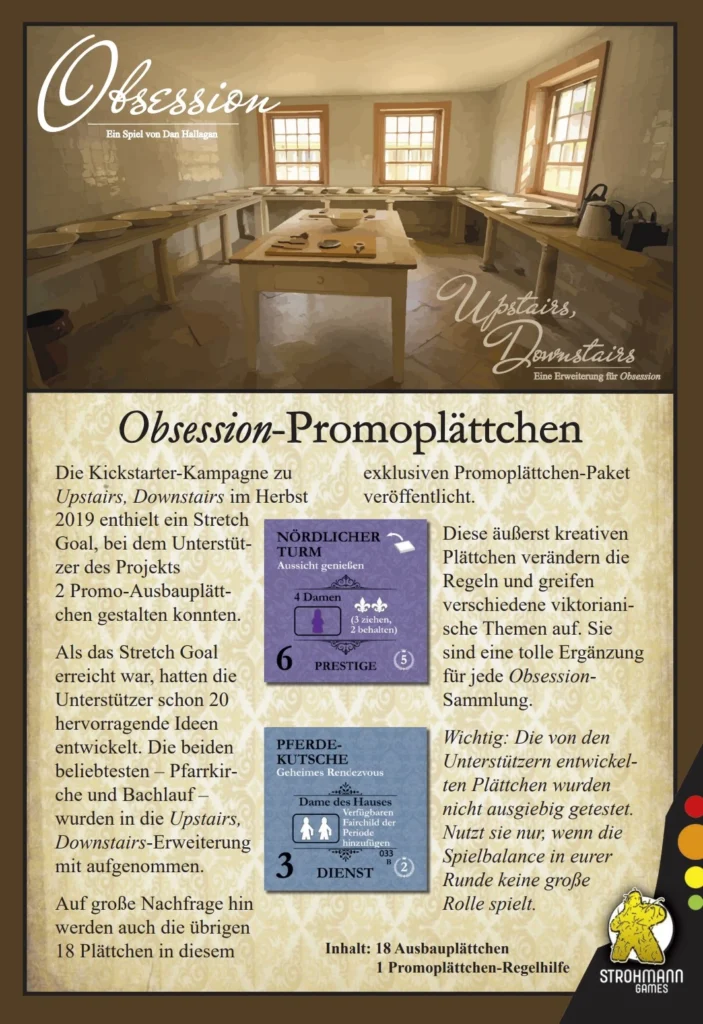 Obsession – Promoplättchen Erweiterung