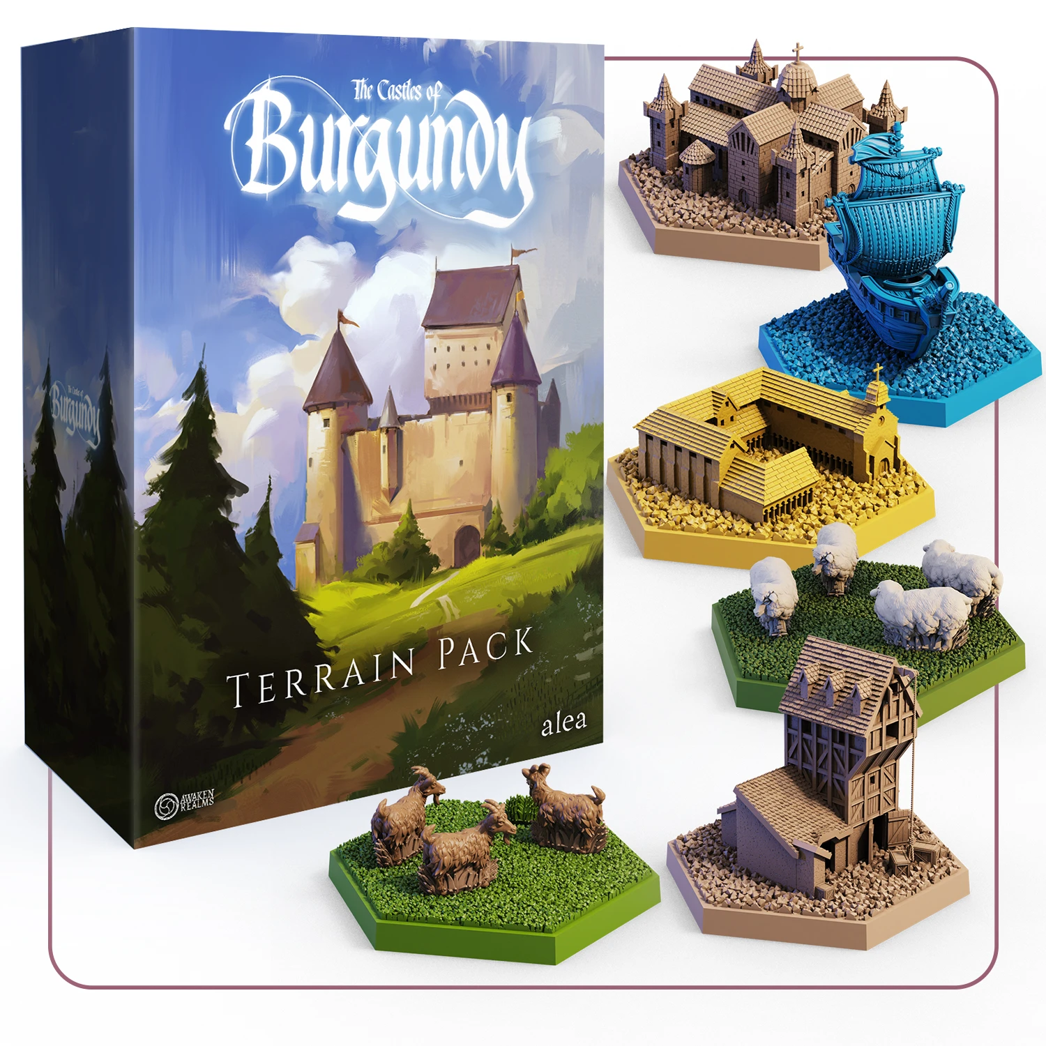 Castles of Burgundy: 3d Terrain Pack